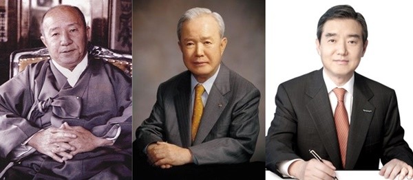 사진=왼쪽부터 창업주 김연수, 2대 김상홍, 3대 김윤