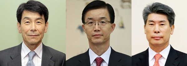 왼쪽부터 이동걸 산업은행 회장, 방문규 수출입은행장, 윤종원 기업은행장