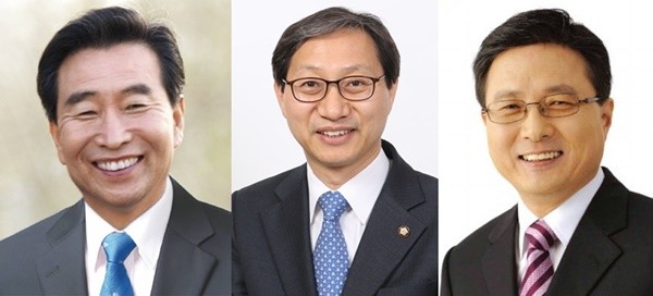 왼쪽부터 이강래, 김성주, 김형근.