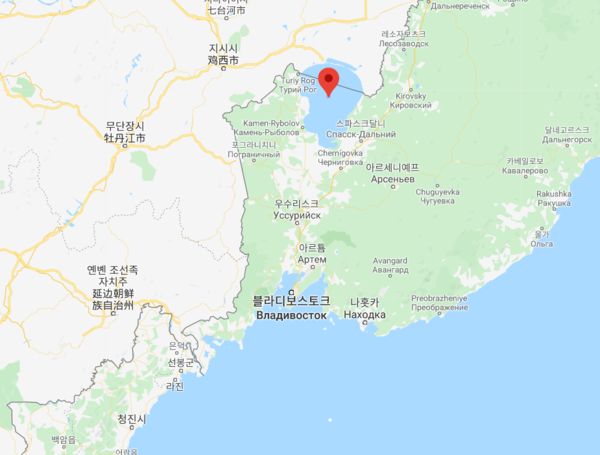 러시아 한카 호수. /지도=구글맵