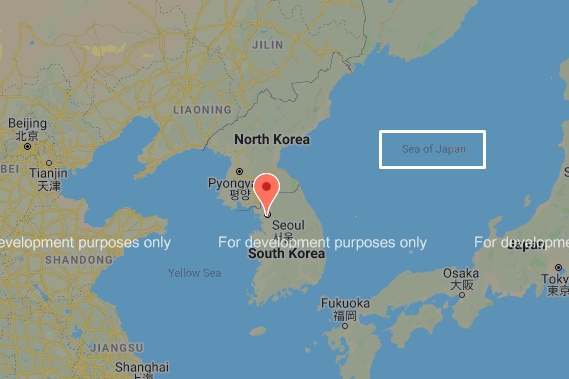 동해가 Sea of Japan(일본해)으로 표기된 LG유플러스 영문사이트.