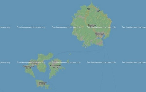 시마네현 부속섬은 친절히 일본어와 영어로 병기돼 있다.