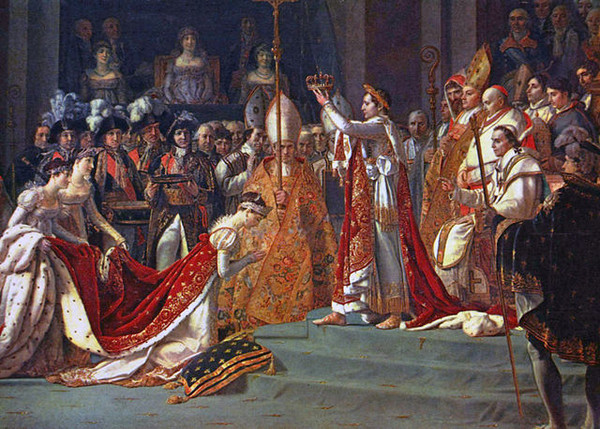 나폴레옹으로부터 왕관을 수여받는 조제핀. /사진=위키피디아