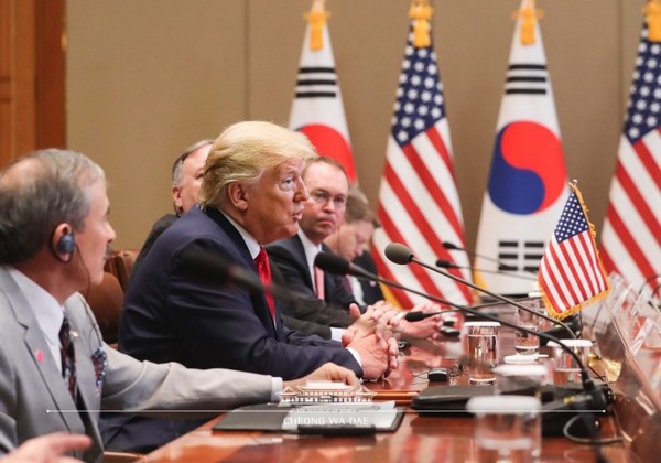 트럼프 미국 대통령. /자료사진=청와대 페이스북