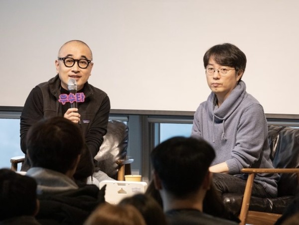 김범준 대표(오른쪽). /사진=우아한형제들