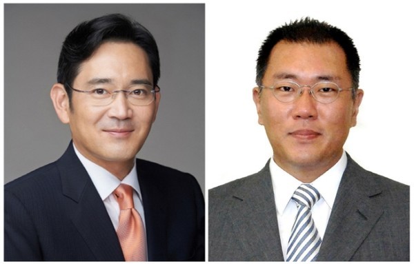 이재용 부회장(왼쪽)과 정의선 수석부회장. /사진=삼성전자·현대차그룹