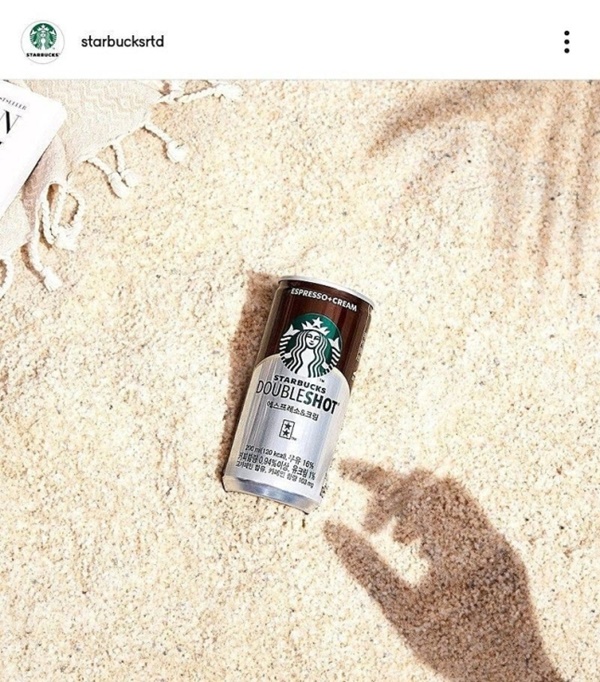 스타벅스RTD가 남혐 논란에 휩싸인 홍보물./사진=스타벅스RTD 인스타그램