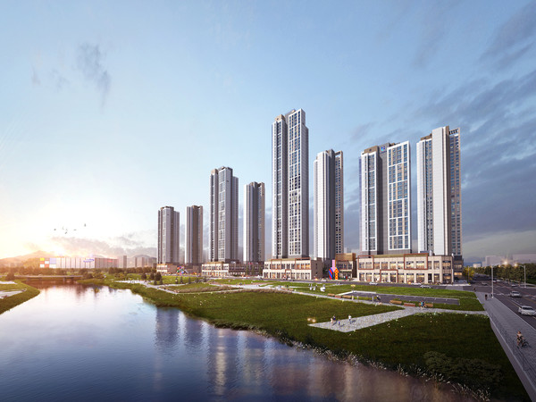반도건설 평택 고덕국제신도시 ‘유보라 더 크레스트’ 투시도.