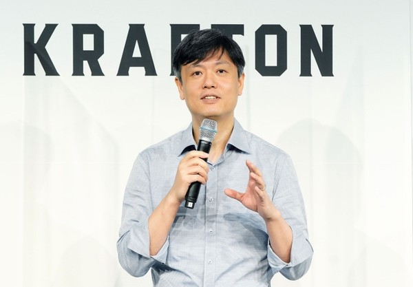 장병규 크래프톤 이사회 의장이 지난 26일 온라인 기자간담회에서 발언을 하고 있다. /사진=크래프톤