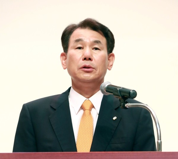 정은보 금융감독원장이 지난 8월 6일 취임식에서 취임사를 하고 있다. /사진=금융감독원