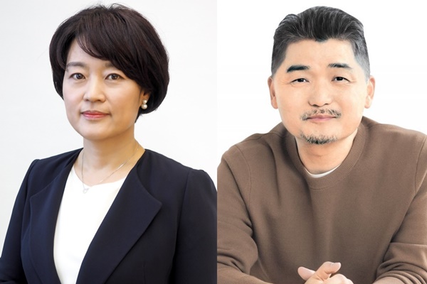 한성숙 네이버 전 대표(왼쪽)와 김범수 카카오 전 의장이 유럽시장에서 맞붙는다. /사진=각사
