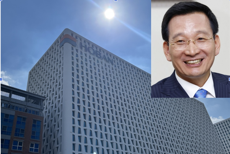서울 서초구 우면동 호반건설 사옥 전경과 김상열 호반건설 총수. /사진=호반건설