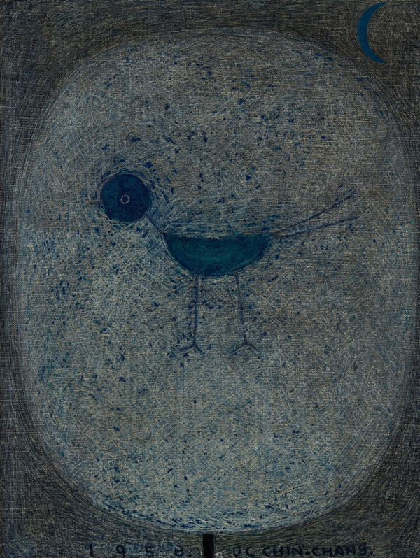 '까치', 1958, 캔버스에 유화 물감, 40x31cm. /제공=국립현대미술관