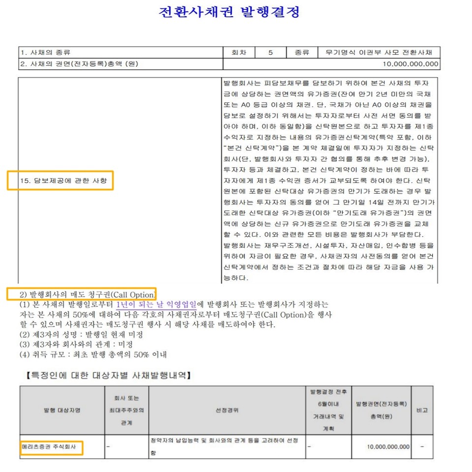 에이치앤비디자인 사모CB 발행 신고서.