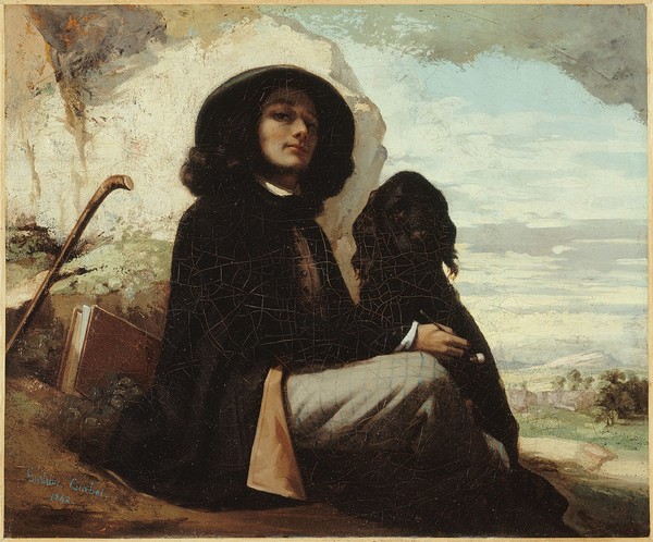 검은 개가 있는 자화상(Self-Portrait with a Black Dog)