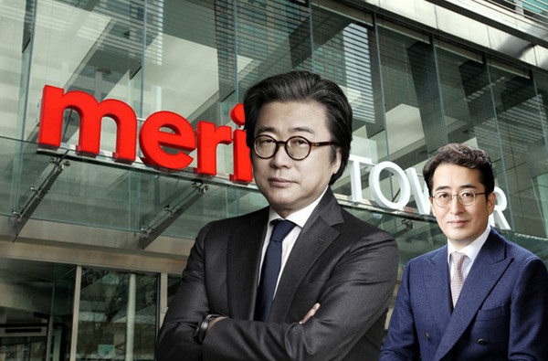 조정호 메리츠금융지주 회장(왼쪽)과 김용범 부회장. /사진=메리츠금융지주