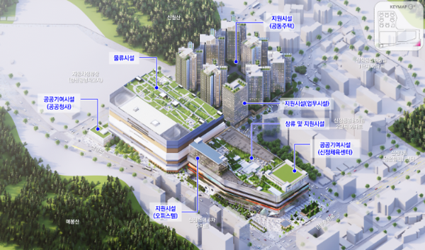 신정동 복합단지 개발 조감도. /출처=서울시​