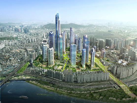 용산 국제업무지구 조감도. /출처=서울시​
