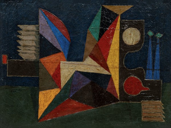 김충선, '무제', 1959, 캔버스에 유채, 43×58cm, 개인 소장