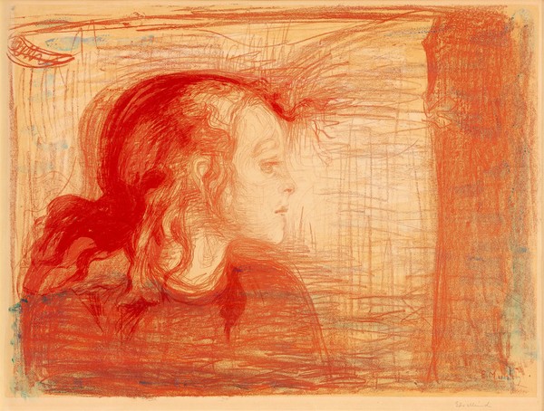 ‘병든 아이 I The Sick Child I’, 1896, 종이에 석판