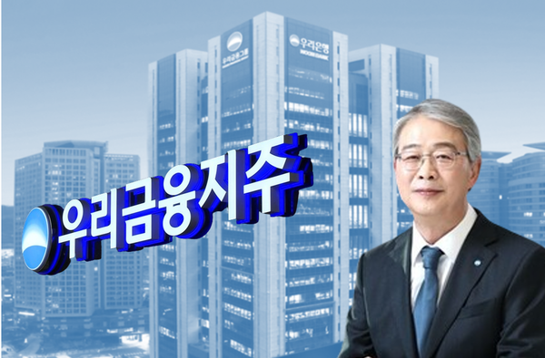 우리금융지주 본사와 임종룡 회장. /그래픽=뉴스웰, 사진=우리은행