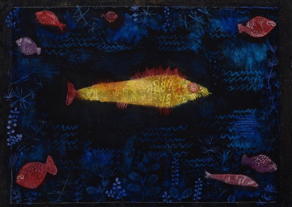 파울 클레, 황금물고기 (The Goldfish), 1925, 종이에 유채·수채, 49.6x69.2cm