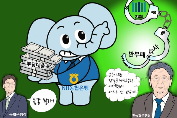 이석용·강태영 몰랐나? 죽음 부른 NH농협은행 ‘불법 대출’의 진실. /일러스트=조수연 편집위원