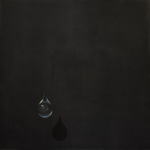 〈밤에 일어난 일〉, 1972, 캔버스에 유화, 100×100cm