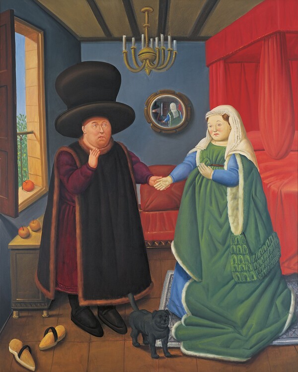 '얀 반 에이크를 따라 그린 아르놀피니 부부', 2006년