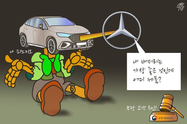 메르세데스벤츠에 대한 공정거래위원회 조치. /일러스트=조수연 편집위원