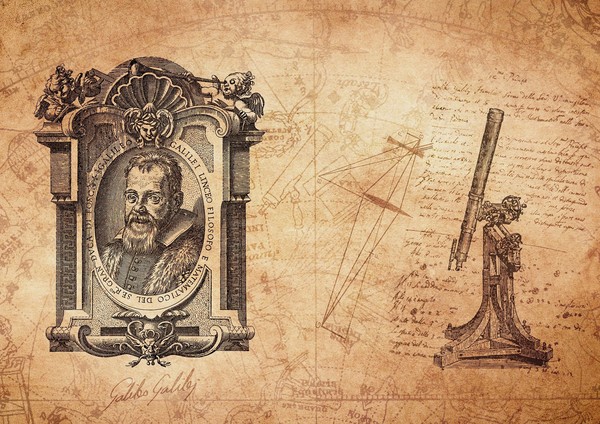 갈릴레오의 진자시계는 자신의 맥박으로 만들어졌다. 사진은 갈릴레오 초상과 갈릴레오가 발명한 망원경. /사진=픽사베이